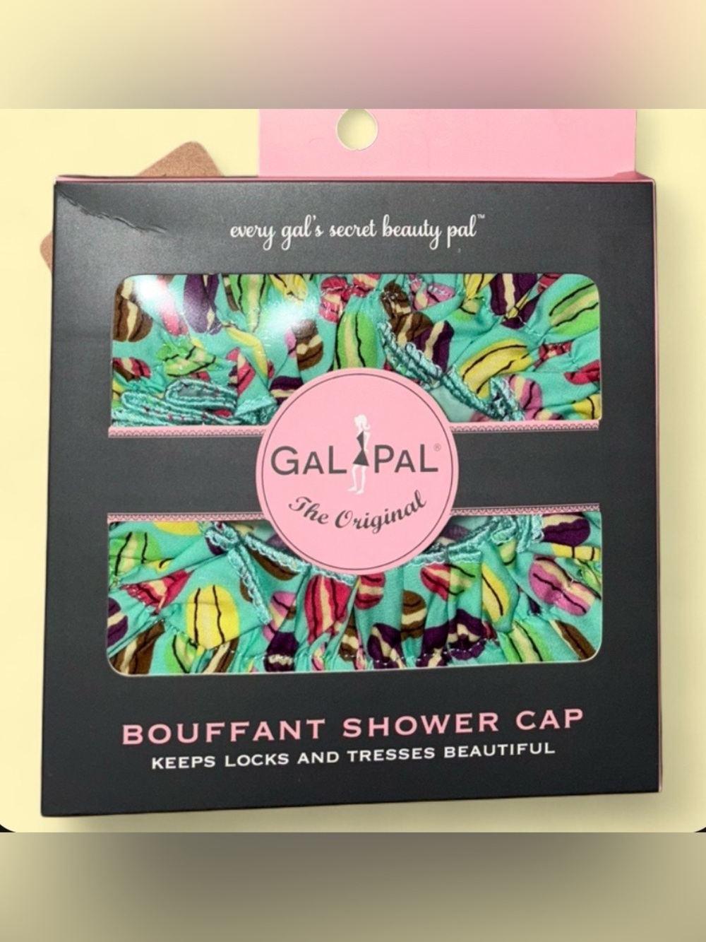 Gal Pal Macarons Bouffant Shower Cap – NWT 🍬🛁 Boutique